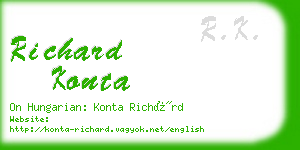 richard konta business card